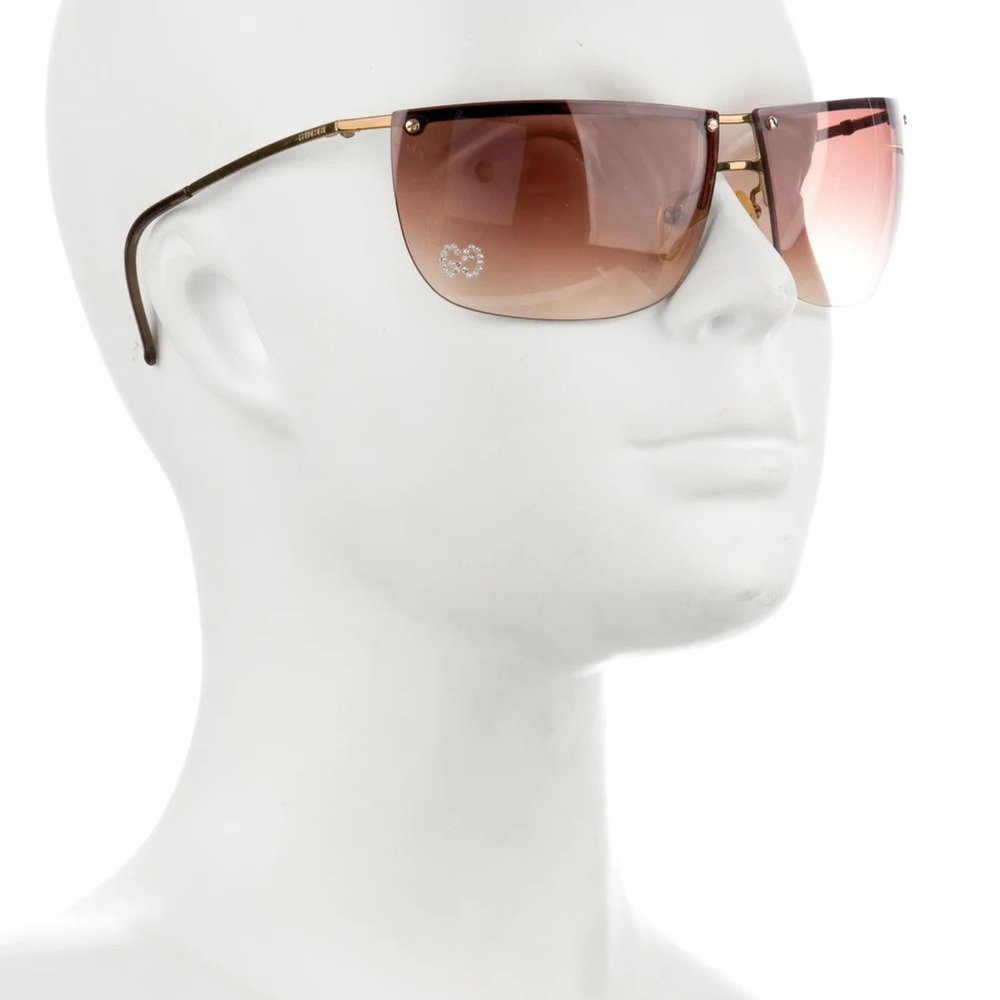 Vintage Tom Ford for Gucci GG Crystal Rimless Sunglasses